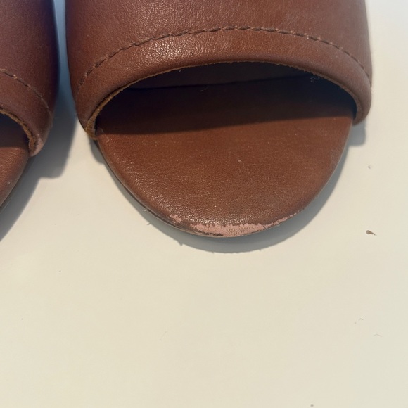 Mission Block Heel in Saddle Brown - Picture 2 of 4